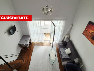 Apartament tip studio,cu scara interioara bloc nou strada Alverna