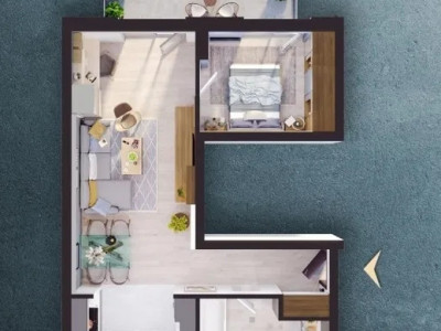 Apartament cu 2 camere de vanzare,imobil nou zona Terapia