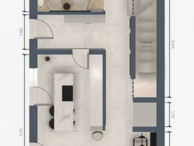 Apartament de 244 mp, de vanzare in duplex, zona Dambu Rotund