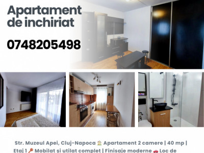 Apartament de inchiriat cu loc de parcare zona Vivo Mall