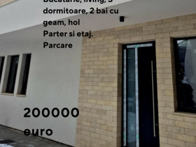 Duplex modern 93 mp utili teren 124 , acces privat, Floresti